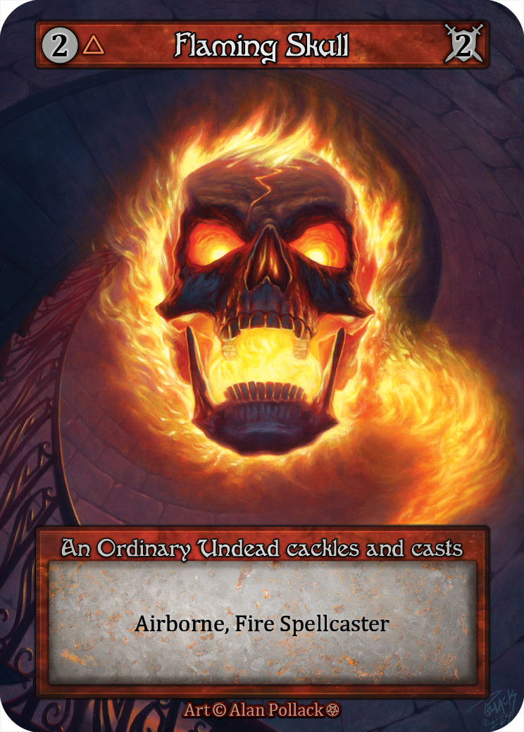 Flaming Skull